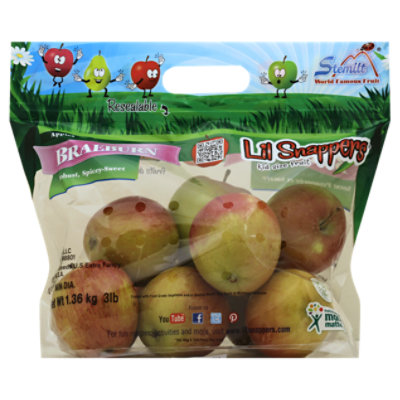 Braeburn Apples Prepacked Bag - 3 Lb - Image 1