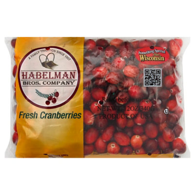 Cranberries Prepacked Bag Fresh - 12 Oz - Image 1