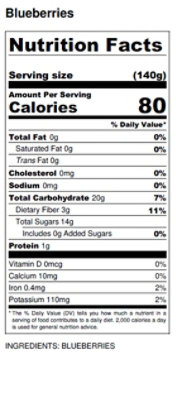 Blueberries Prepacked - 6 Oz - Image 2