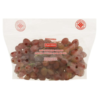 Red Seedless Grapes - 2 Lb