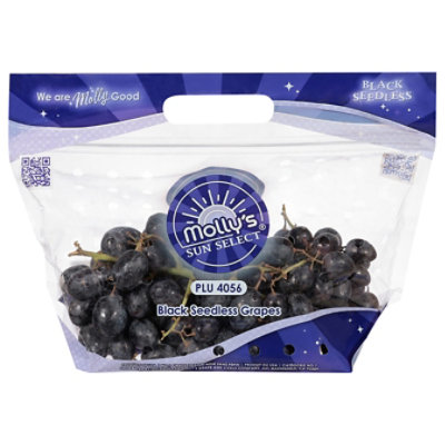 Black Seedless Grapes Prepacked Bag - 2 Lb - Image 2