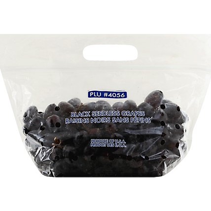 Black Seedless Grapes Prepacked Bag - 2 Lb - Image 2
