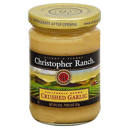 Christopher Ranch Garlic Crushed Prepacked Jar - 9 Oz - Image 1