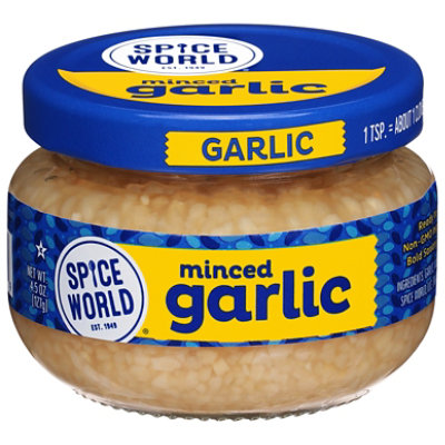 Spice World Garlic Minced - 4.5 Oz - Image 1