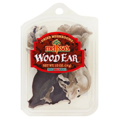 Melissas Dried Woodear Mushrooms Prepacked - 12-.50 Oz