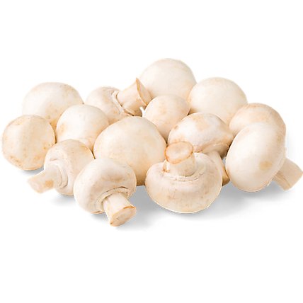 Whole White Mushrooms - 1 Lb - Image 1
