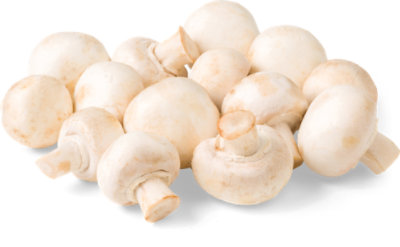 Whole White Mushrooms - 1 Lb - Image 1