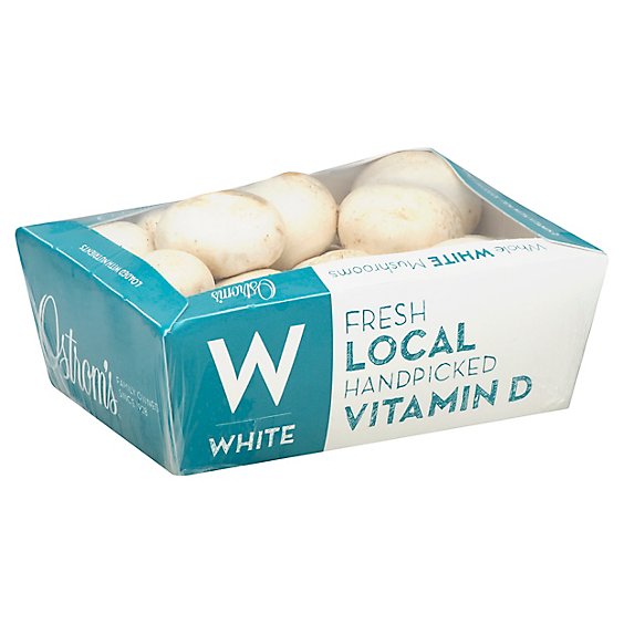 Mushrooms White Whole Prepacked - 16 Oz