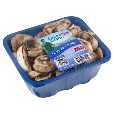 Mushrooms White Sliced Prepacked - 8 Oz