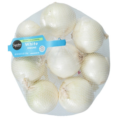 Signature Farms Onions White Prepacked - 3 Lb - Image 3