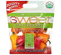 Peppers Bell Peppers Sweet Mini Organic Prepacked - 16 Oz
