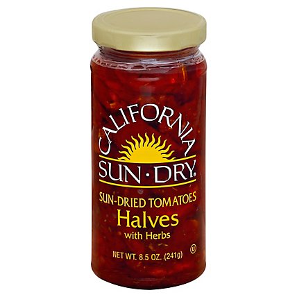 California Sun Dry Tomatoes Sun-Dried With Herbs Halves - 8.5 Oz - Image 1