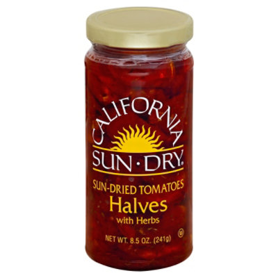 California Sun Dry Tomatoes Sun-Dried With Herbs Halves - 8.5 Oz - Image 1