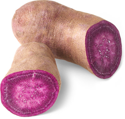 Purple Sweet Potato/Yam With Brown Skin & Purple Flesh
