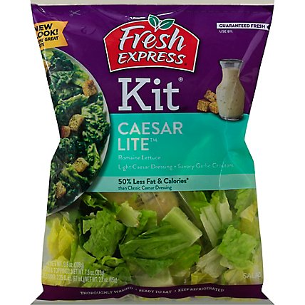 Fresh Express Salad Kit Caesar Lite Prepacked - 9.70 Oz - Image 2