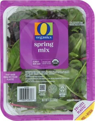 O Organics Spring Mix Salad - 5 Oz - Image 1