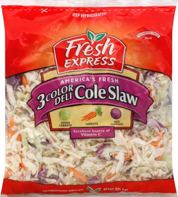 Fresh Express Salad Greens Cole Slaw 3 Color Deli - 14 Oz - Image 2