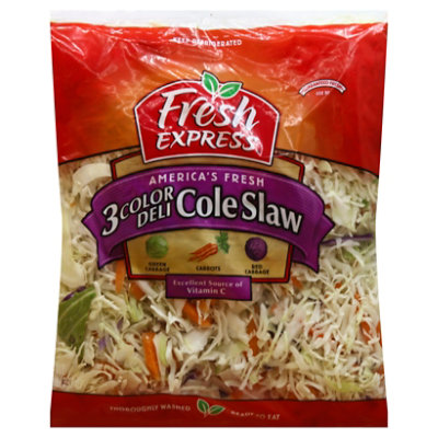 Fresh Express Salad Greens Cole Slaw 3 Color Deli - 14 Oz - Image 1