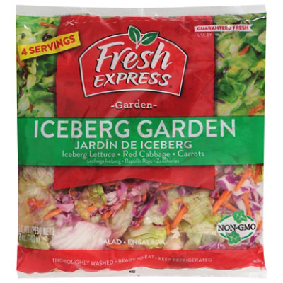Fresh Express Salad Greens Iceberg Garden Lechuga Repollo - 12 Oz