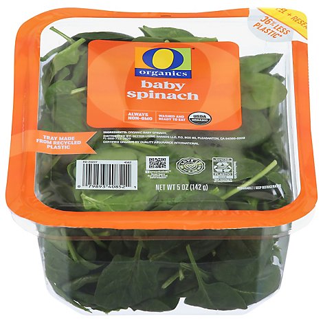 O Organics Organic Baby Spinach - 5 Oz