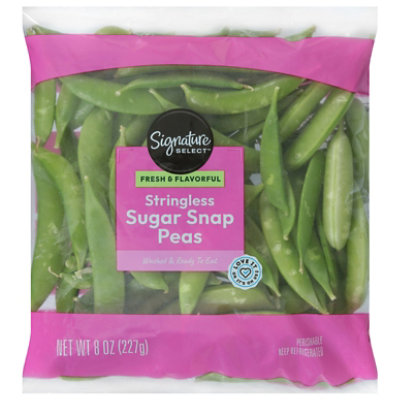 Signature Select/Farms Sugar Snap Peas Stringless Prepackaged - 8 Oz - Image 2