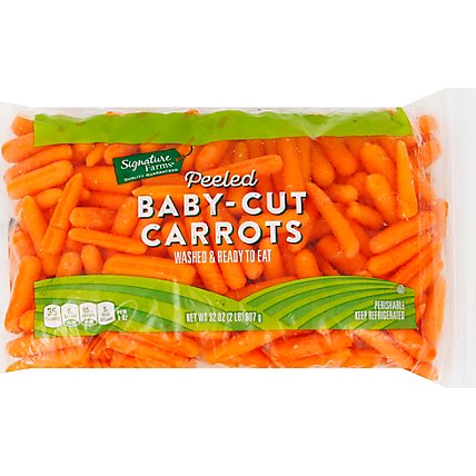 Signature Farms Baby Peeled Carrots 2 Lb Bag - Image 2