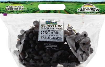 Organic Black Seedless Grapes - 2 Lb - Image 2