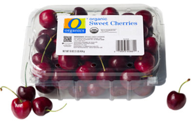 Cherries Organic Clamshell Prepacked - 1 Lb - Image 1