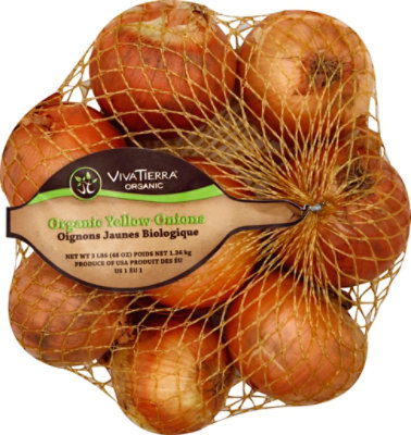 Onions Yellow Organic Prepacked - 3 Lb - Image 2