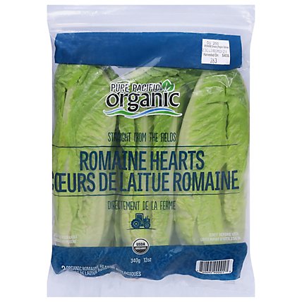 Organic Romaine Hearts Prepackaged - 3 Count - Image 1