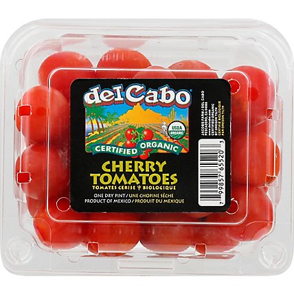 Del Cabo Organic Cherry Prepacked Tomatoes - Pint - Image 2