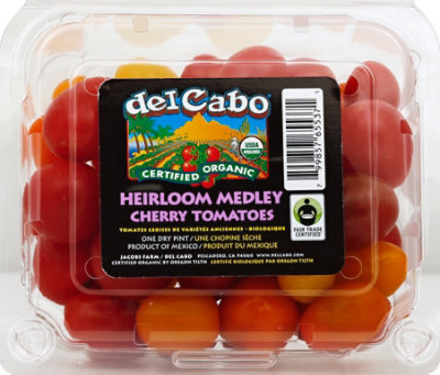 Del Cabo Organic Medley Prepacked Cherry Tomatoes - Pint - Image 2