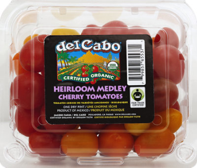 Del Cabo Organic Medley Prepacked Cherry Tomatoes - Pint
