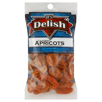 Its Delish Dried Jumbo California Apricots Prepacked - 5 Oz