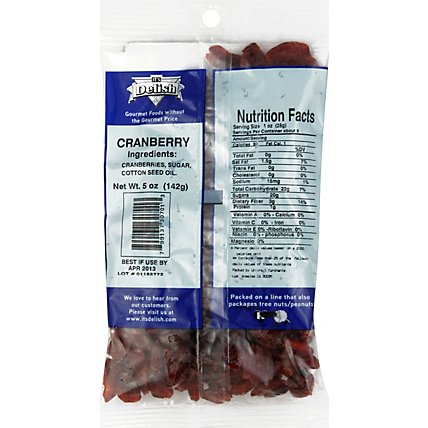 Its Delish Dried Cranberry Fruit Prepacked - 5 Oz - Image 3