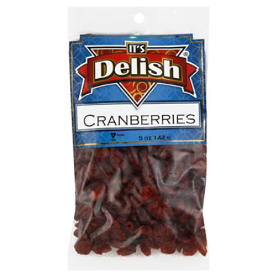 Its Delish Dried Cranberry Fruit Prepacked - 5 Oz