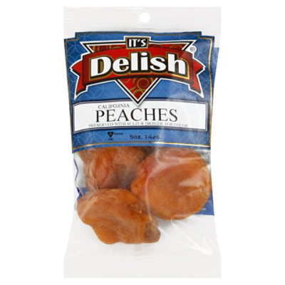 Its Delish Dried California Jumbo Peaches Prepacked - 5 Oz - Image 1