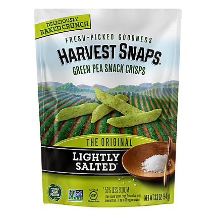 Harvest Snaps Lightly Salted Green Pea Snack Crisps - 3.3 Oz. - Image 2
