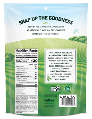 Harvest Snaps Caesar Green Pea Snack Crisps - 3.3 Oz. - Image 5