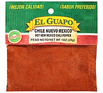 El Guapo Ground New Mexico Chili Pepper-Hot (Chile Nuevo Mexico Picante Molido) - 1 Oz
