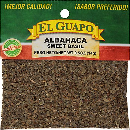 El Guapo Sweet Basil (Albahaca) - 0.5 Oz - Image 1