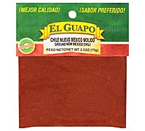 El Guapo Ground New Mexico Chili-Medium (Chile Nuevo Mexico Medio Molido) - 2.5 Oz