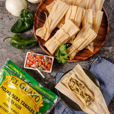 El Guapo Whole Corn Husks (Hoja Enconchada Para Tamales) - 8 Oz - Image 2