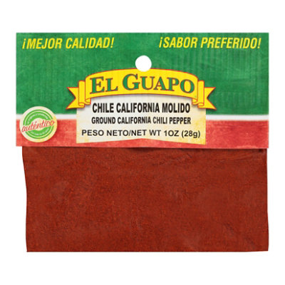 El Guapo Ground California Chili Pepper (Chile California Molido) - 1 Oz