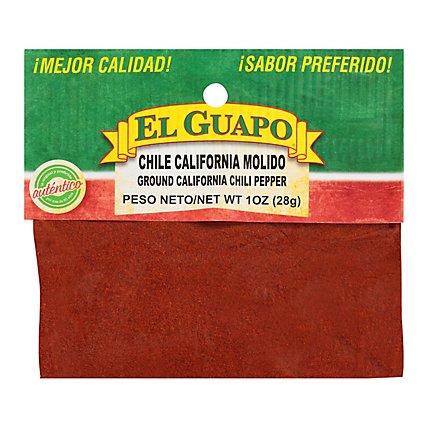 El Guapo Ground California Chili Pepper (Chile California Molido) - 1 Oz - Image 1