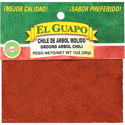 El Guapo Chile Arbol Ground - 1 Oz - Image 1