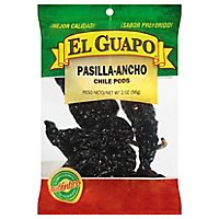 El Guapo Whole Pasilla Ancho Chili Pods (Chile Pasilla Ancho) - 2 Oz - Image 1