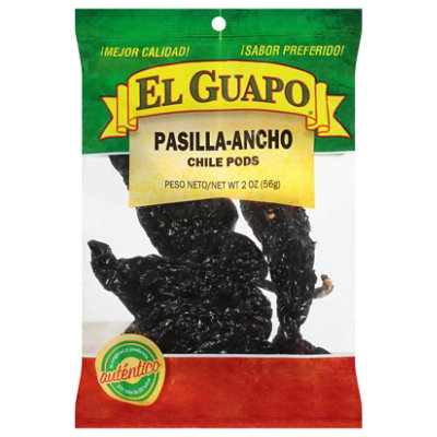 El Guapo Chile Pasilla Ancho Whole - 2 Oz