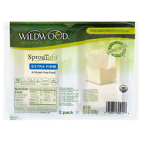 Wildwood Organic Extra Firm Tofu Twin Pack - 15.5 Oz