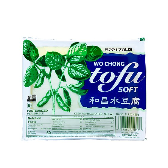 Wo Chong Tofu Soft - 16 Oz
